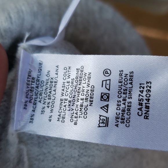 NWT ANN TAYLOR LOFT pullover sweater heather grey (M) - Picture 5 of 5